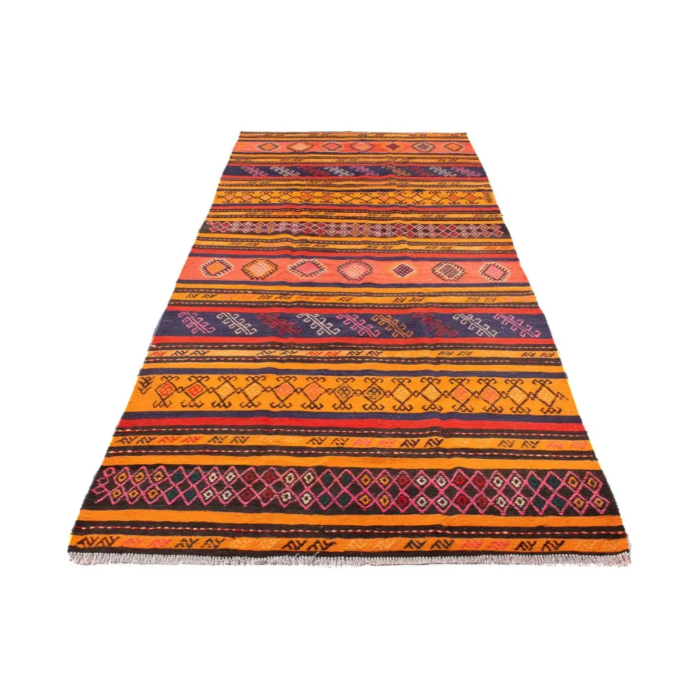 Kelimteppe - Gammelt - 220 x 150 cm - flerfarget