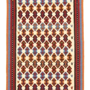 Kelimteppe - Gammelt - 221 x 114 cm - beige