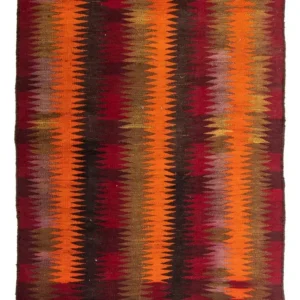 Kelimteppe - Gammelt - 225 x 150 cm - flerfarget