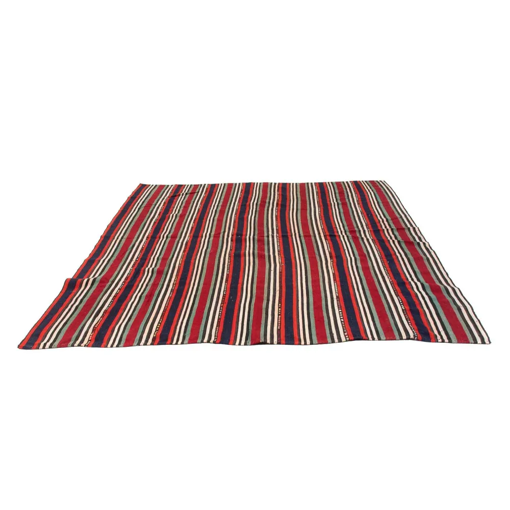 Kelimteppe - Gammelt - 230 x 200 cm - flerfarget