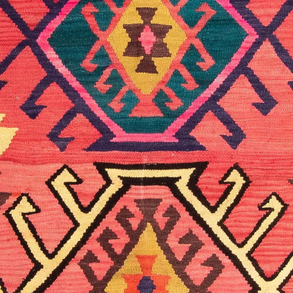 Kelimteppe - Gammelt - 250 x 150 cm - flerfarget