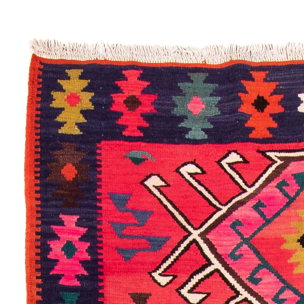 Kelimteppe - Gammelt - 250 x 150 cm - flerfarget