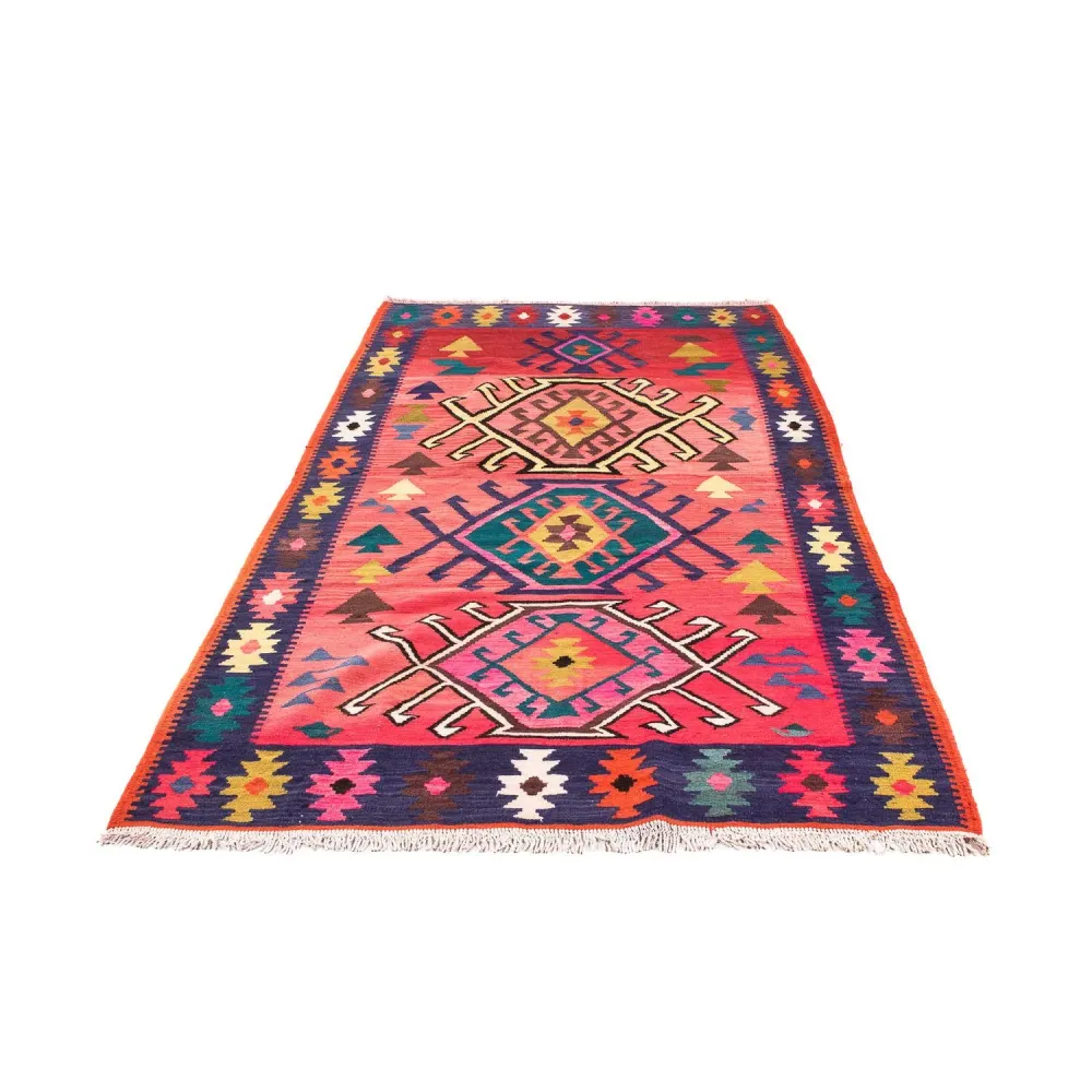 Kelimteppe - Gammelt - 250 x 150 cm - flerfarget