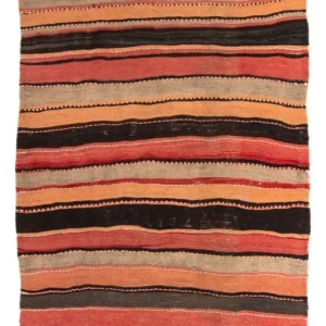 Kelimteppe - Gammelt - 255 x 130 cm - flerfarget