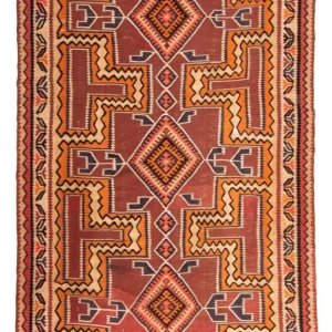 Kelimteppe - Gammelt - 285 x 180 cm - flerfarget