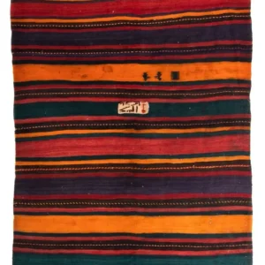 Kelimteppe - Gammelt - 325 x 180 cm - flerfarget