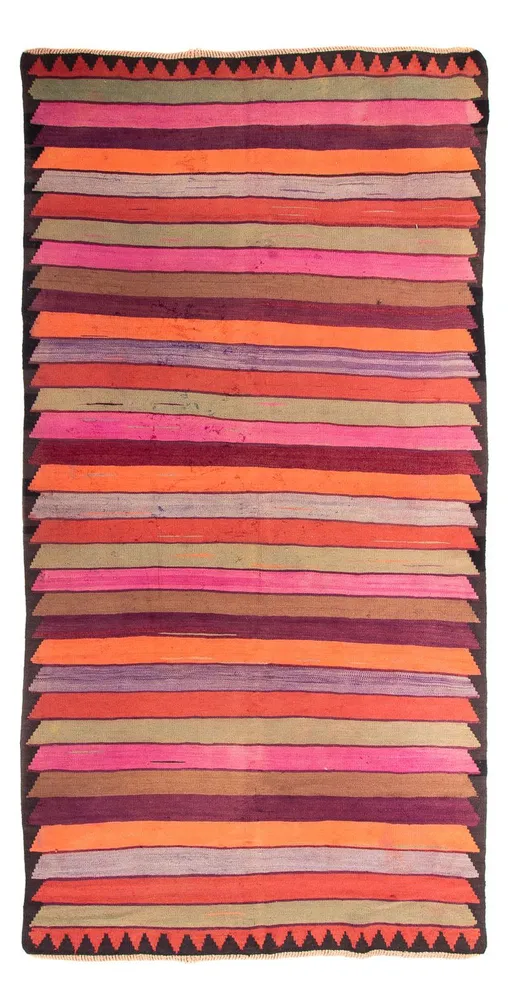 Kelimteppe - Gammelt - 340 x 180 cm - flerfarget