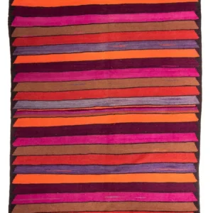 Kelimteppe - Gammelt - 340 x 190 cm - flerfarget