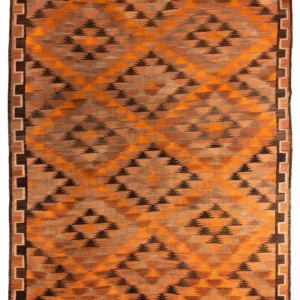 Kelimteppe - Gammelt - 360 x 275 cm - flerfarget