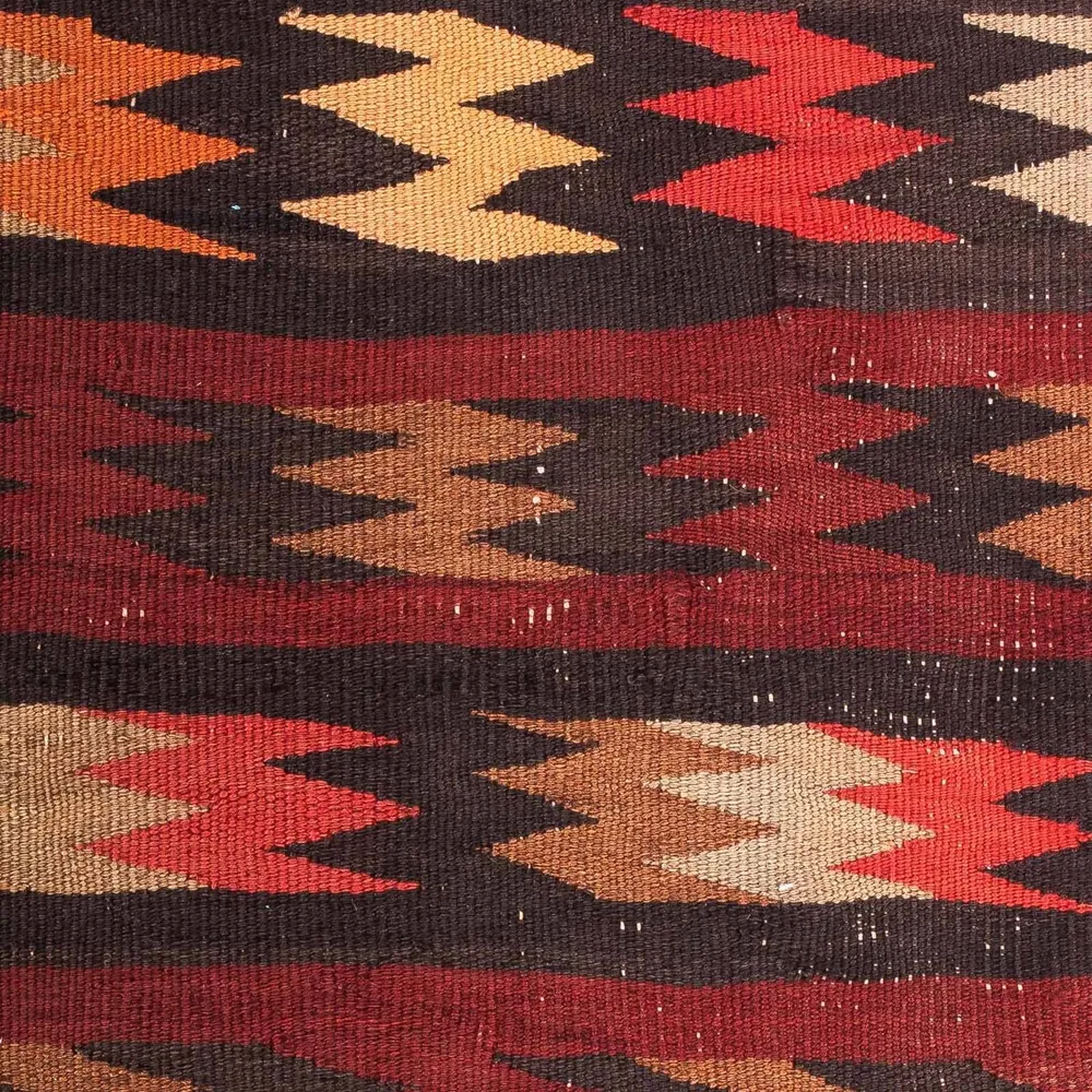 Kelimteppe - Gammelt - 95 x 75 cm - flerfarget