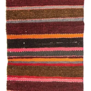 Kelimteppe - Gammelt - 80 x 57 cm - flerfarget