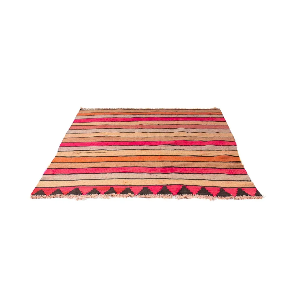 Kelimteppe - Gammelt square - 120 x 110 cm - flerfarget