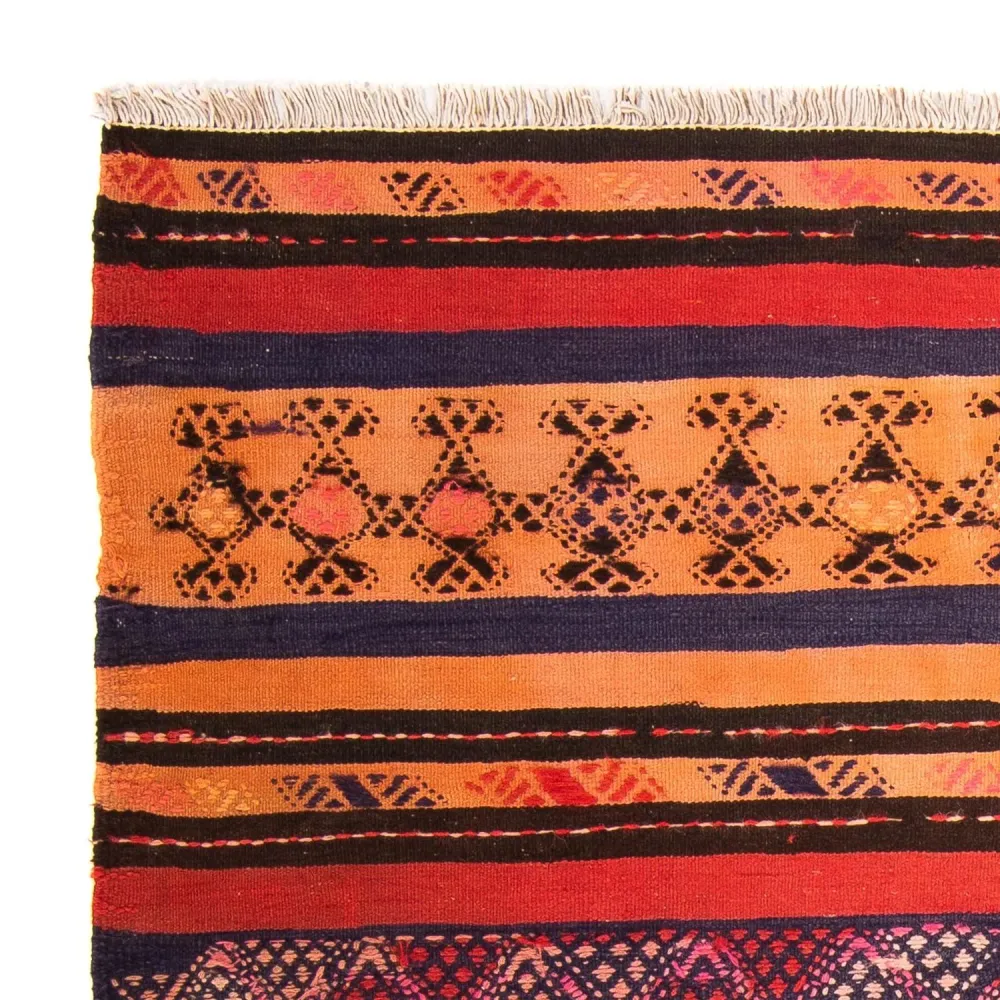 Kelimteppe - Gammelt square - 150 x 125 cm - flerfarget