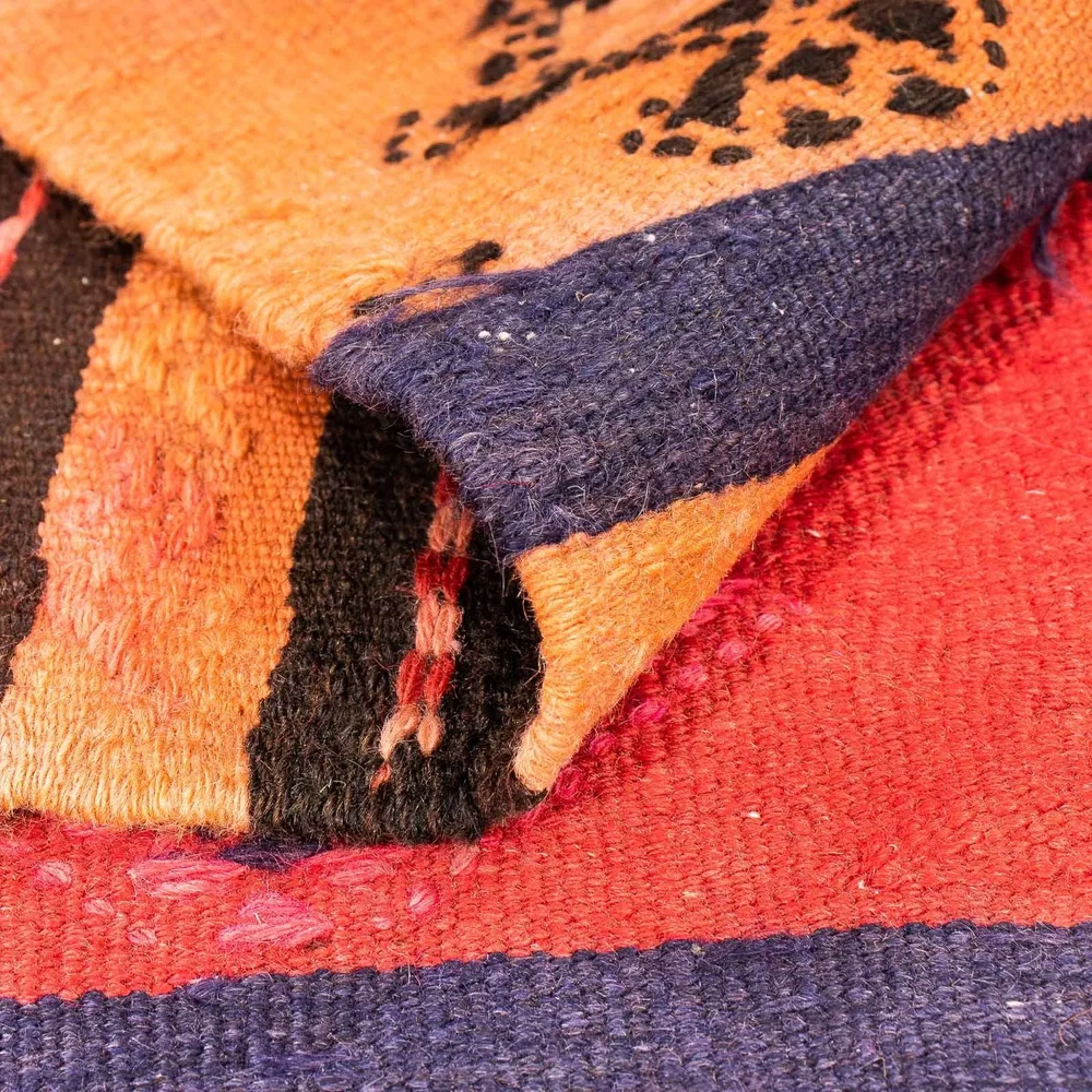 Kelimteppe - Gammelt square - 150 x 125 cm - flerfarget
