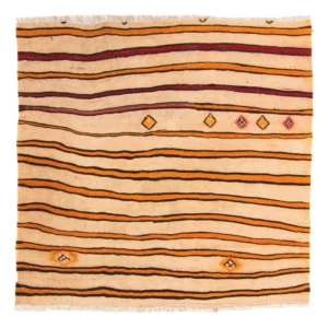 Kelimteppe - Gammelt square - 150 x 147 cm - flerfarget