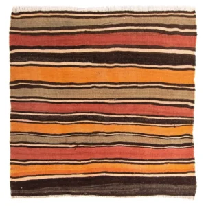Kelimteppe - Gammelt square - 155 x 155 cm - flerfarget