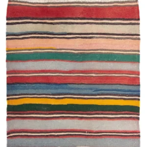 Kelimteppe - Gammelt square - 160 x 150 cm - flerfarget