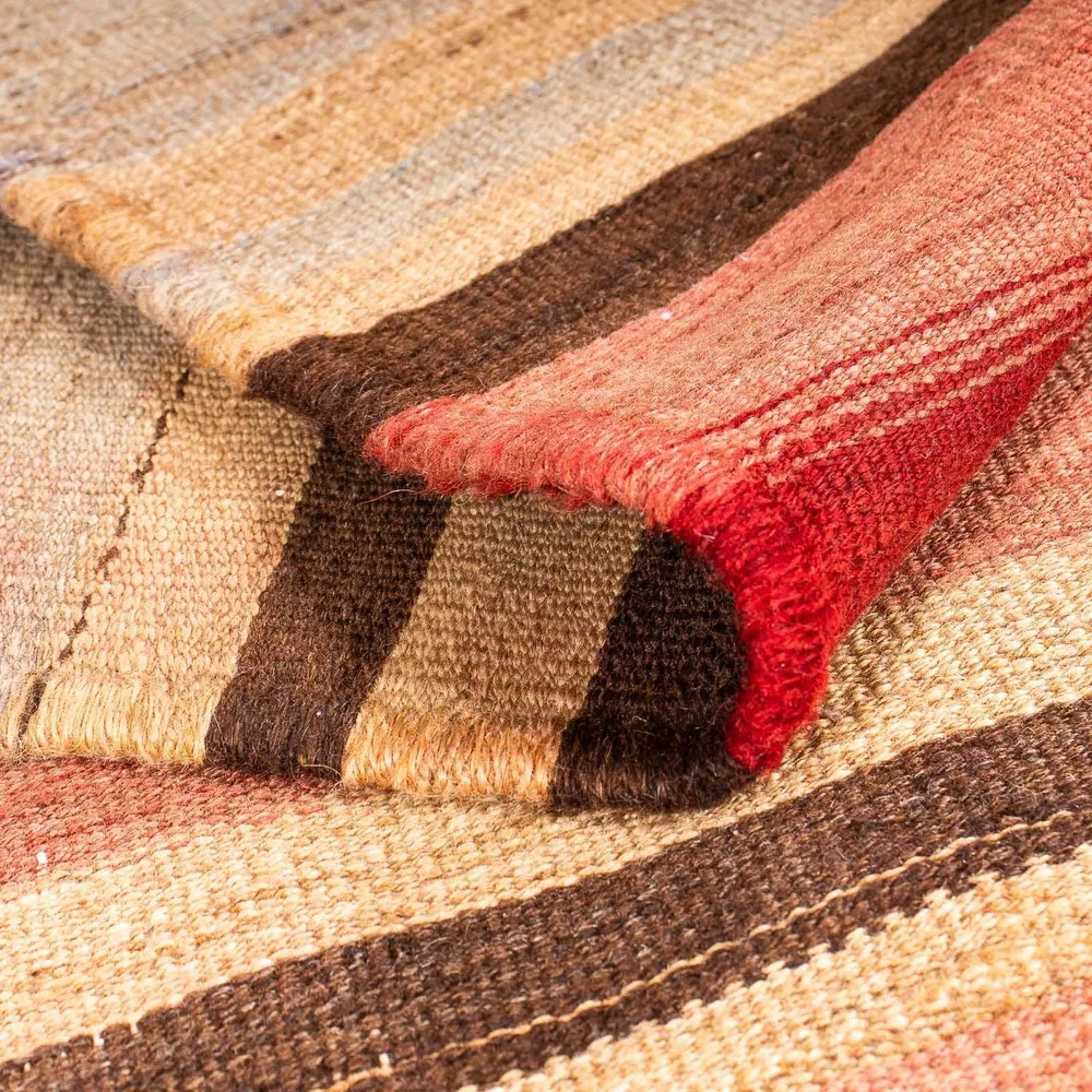 Kelimteppe - Gammelt square - 160 x 160 cm - flerfarget