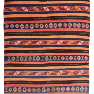 Kelimteppe - Gammelt square - 180 x 150 cm - flerfarget