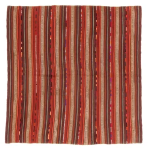 Kelimteppe - Gammelt square - 182 x 180 cm - flerfarget