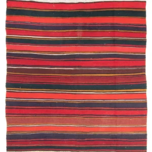 Kelimteppe - Gammelt square - 215 x 190 cm - flerfarget