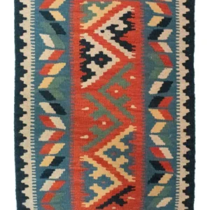 Kelimteppe - Orientalsk - 87 x 60 cm - blå
