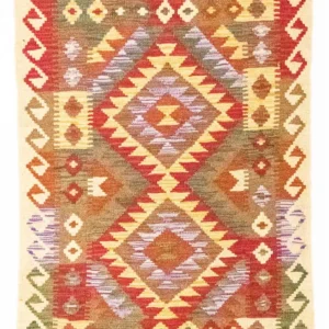 Kelimteppe - Orientalsk - 117 x 75 cm - rød