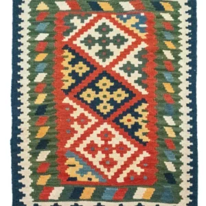 Kelimteppe - Orientalsk - 120 x 80 cm - grønn
