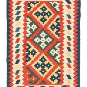 Kelimteppe - Orientalsk - 120 x 83 cm - oransje