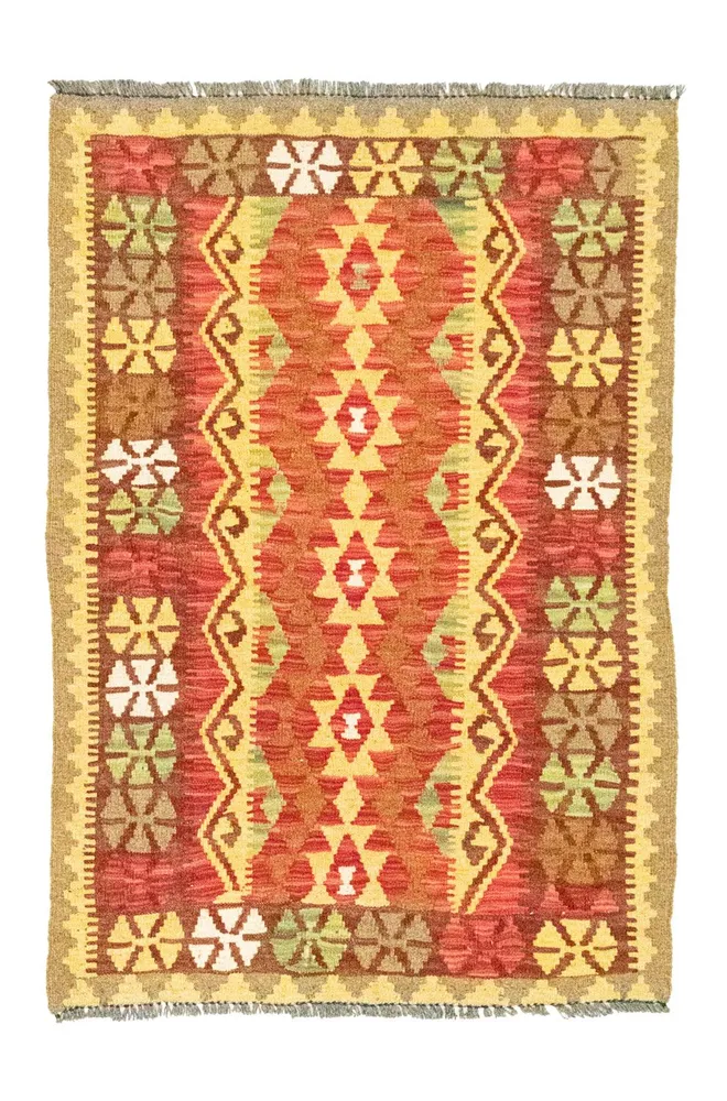 Kelimteppe - Orientalsk - 120 x 82 cm - oransje