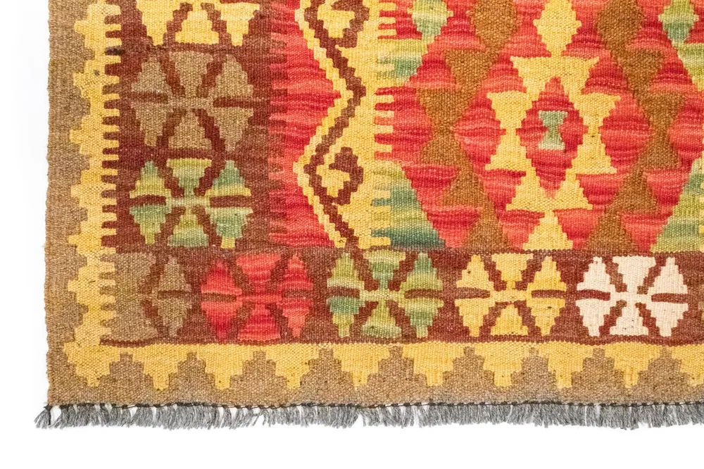 Kelimteppe - Orientalsk - 120 x 82 cm - oransje