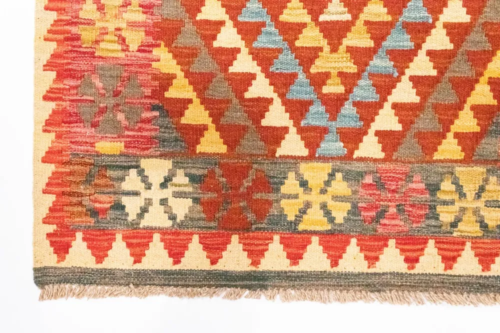 Kelimteppe - Orientalsk - 120 x 79 cm - oransje