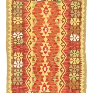 Kelimteppe - Orientalsk - 120 x 82 cm - oransje