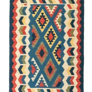 Kelimteppe - Orientalsk - 121 x 80 cm - blå