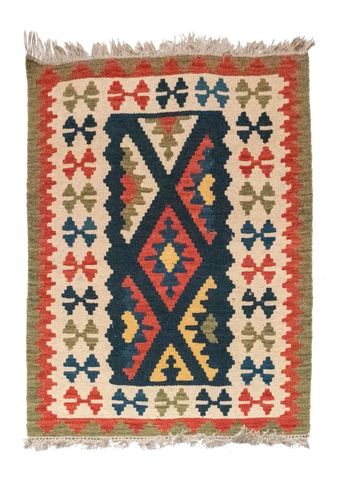 Kelimteppe - Orientalsk - 121 x 80 cm - blå