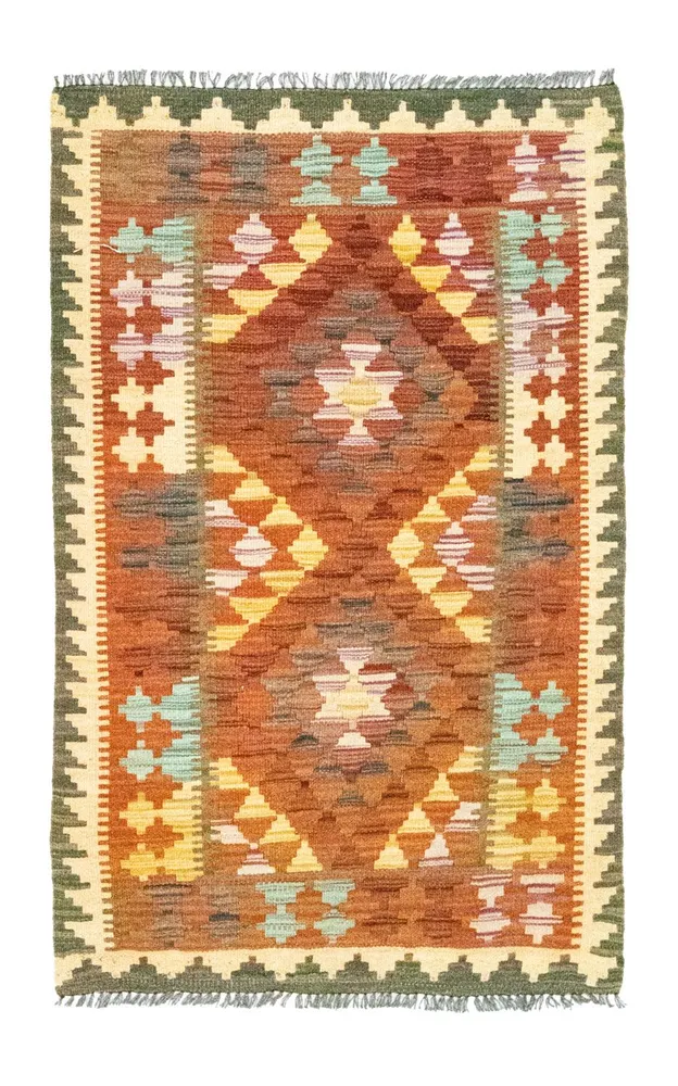Kelimteppe - Orientalsk - 121 x 73 cm - oransje
