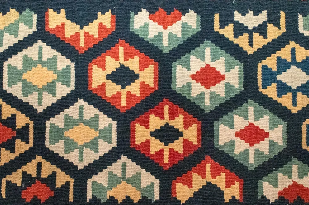 Kelimteppe - Orientalsk - 122 x 82 cm - blå