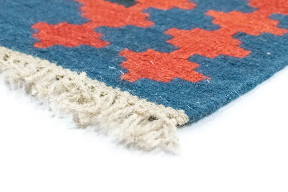 Kelimteppe - Orientalsk - 122 x 82 cm - blå
