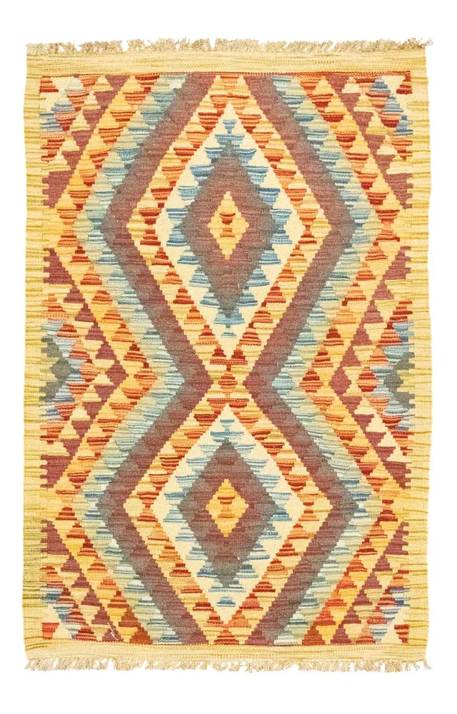 Kelimteppe - Orientalsk - 123 x 84 cm - flerfarget