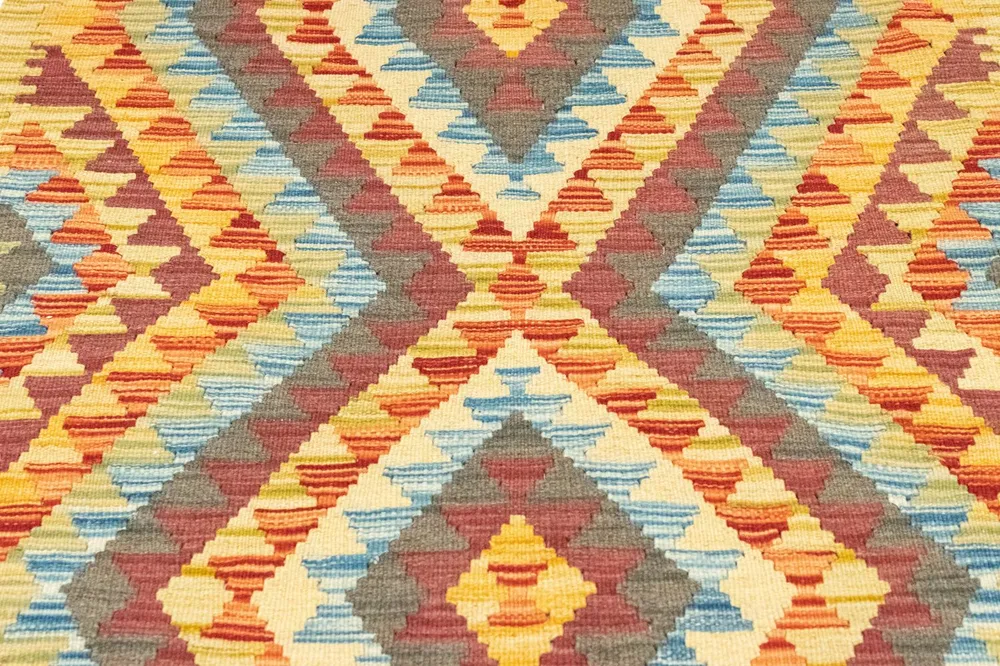 Kelimteppe - Orientalsk - 123 x 84 cm - flerfarget