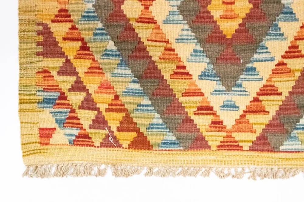 Kelimteppe - Orientalsk - 123 x 84 cm - flerfarget