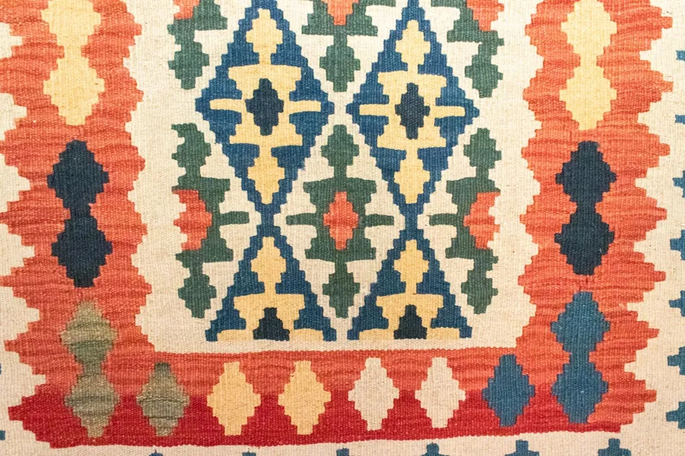 Kelimteppe - Orientalsk - 124 x 84 cm - flerfarget