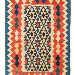 Kelimteppe - Orientalsk - 124 x 84 cm - flerfarget