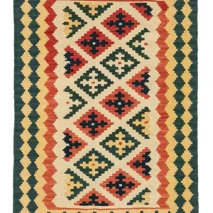 Kelimteppe - Orientalsk - 125 x 86 cm - beige