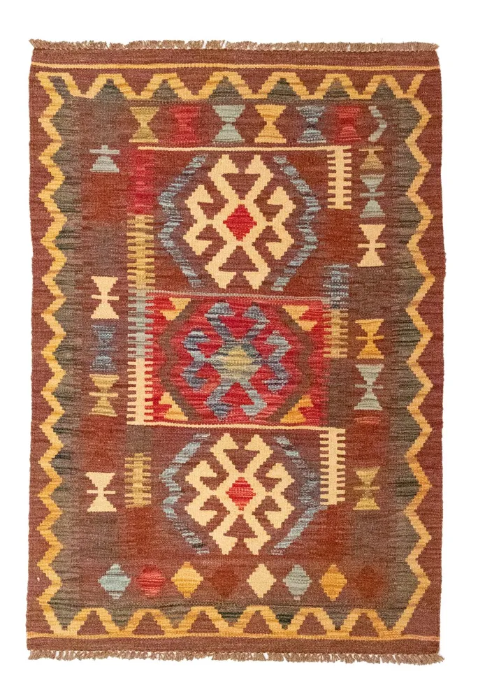 Kelimteppe - Orientalsk - 125 x 86 cm - brun