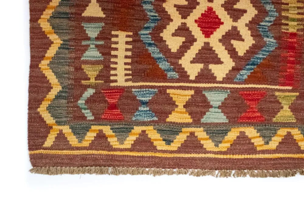 Kelimteppe - Orientalsk - 125 x 86 cm - brun