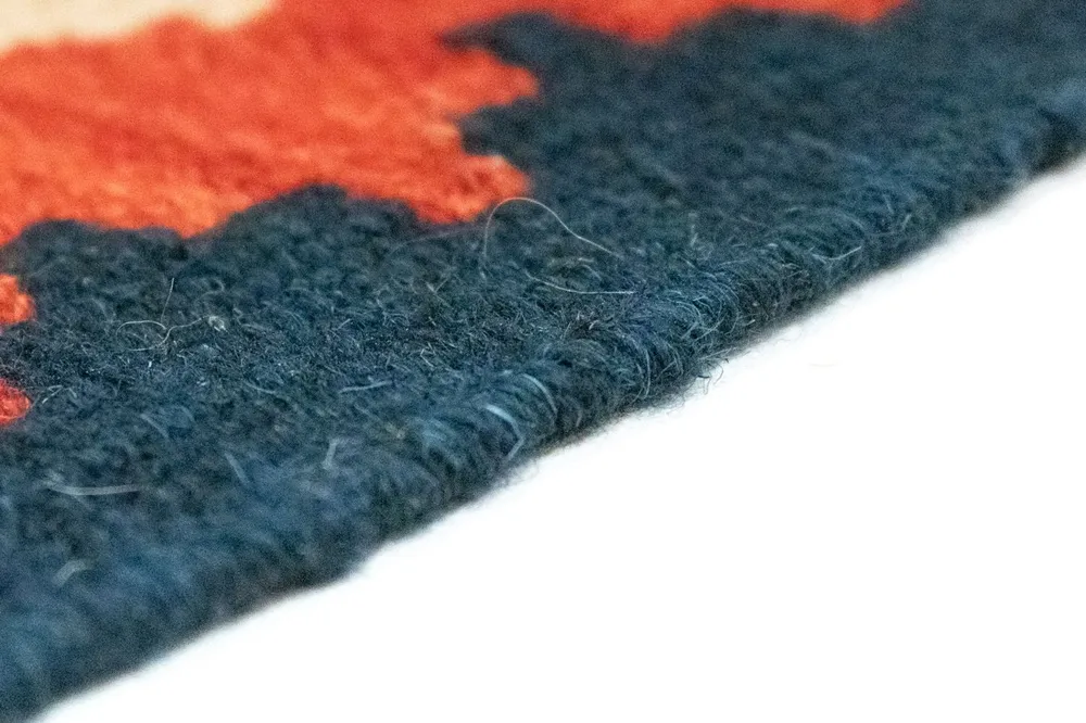 Kelimteppe - Orientalsk - 126 x 83 cm - blå