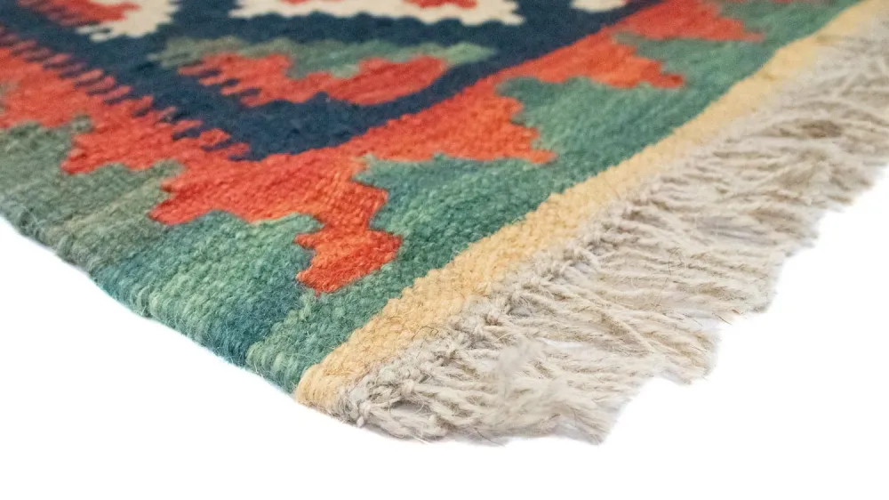 Kelimteppe - Orientalsk - 95 x 65 cm - blå