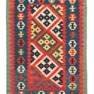 Kelimteppe - Orientalsk - 129 x 87 cm - flerfarget