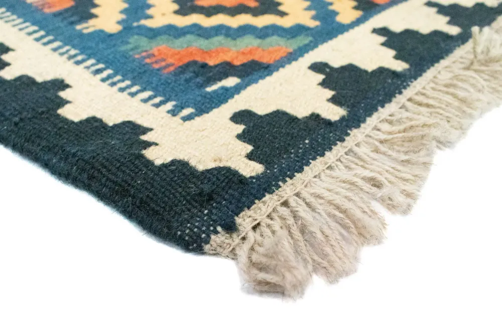 Kelimteppe - Orientalsk - 90 x 60 cm - blå